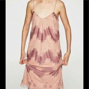 Zara lace slip dress